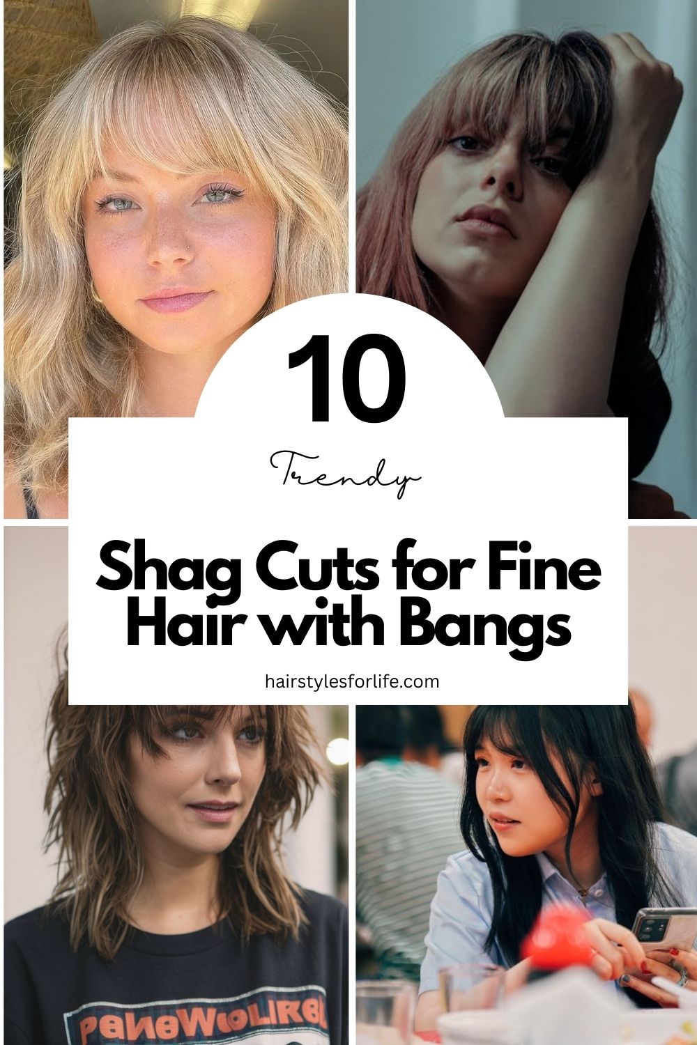 Shag Cuts for Fine Hair with Bangs