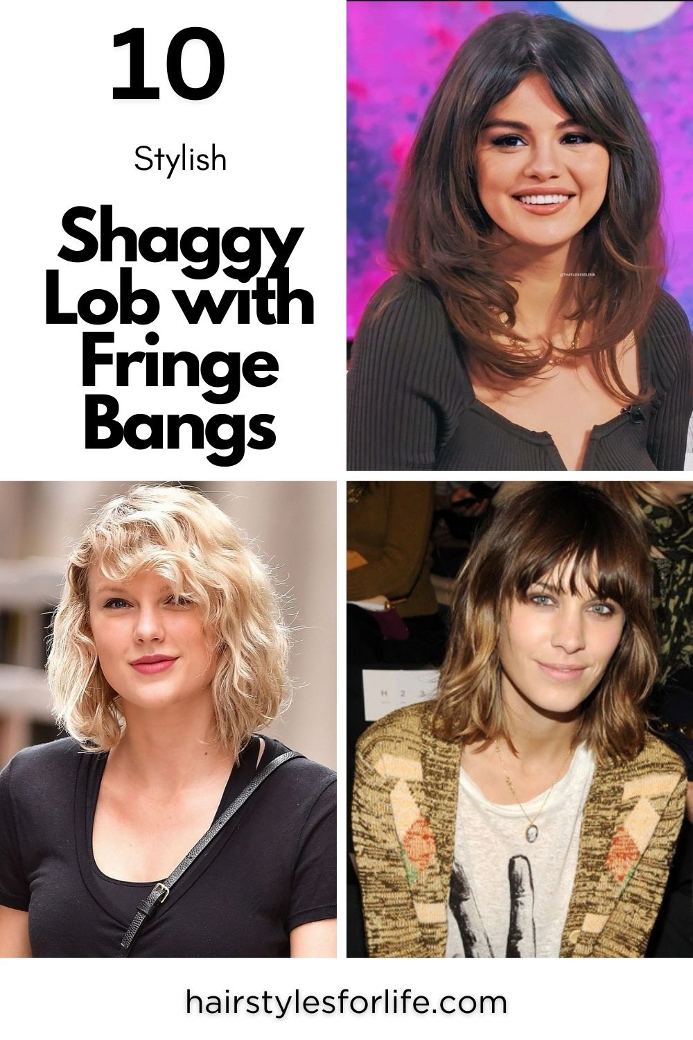 Shaggy Lob with Fringe Bangs
